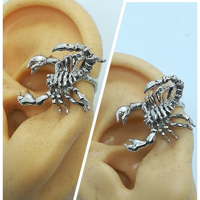 サソリのイヤーカフ